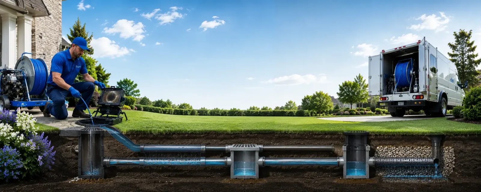 Outdoor drain cleaning information for Honey Creek, IA